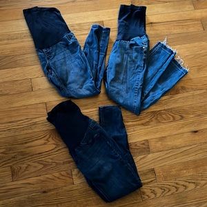 Indigo Blue Maternity Jeggings - 3 pairs